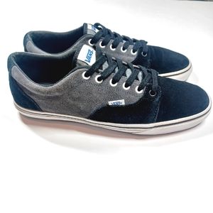 Vans Kress Rare Suede Leather Black Gray Men's Size 11.5 or 11 1/2